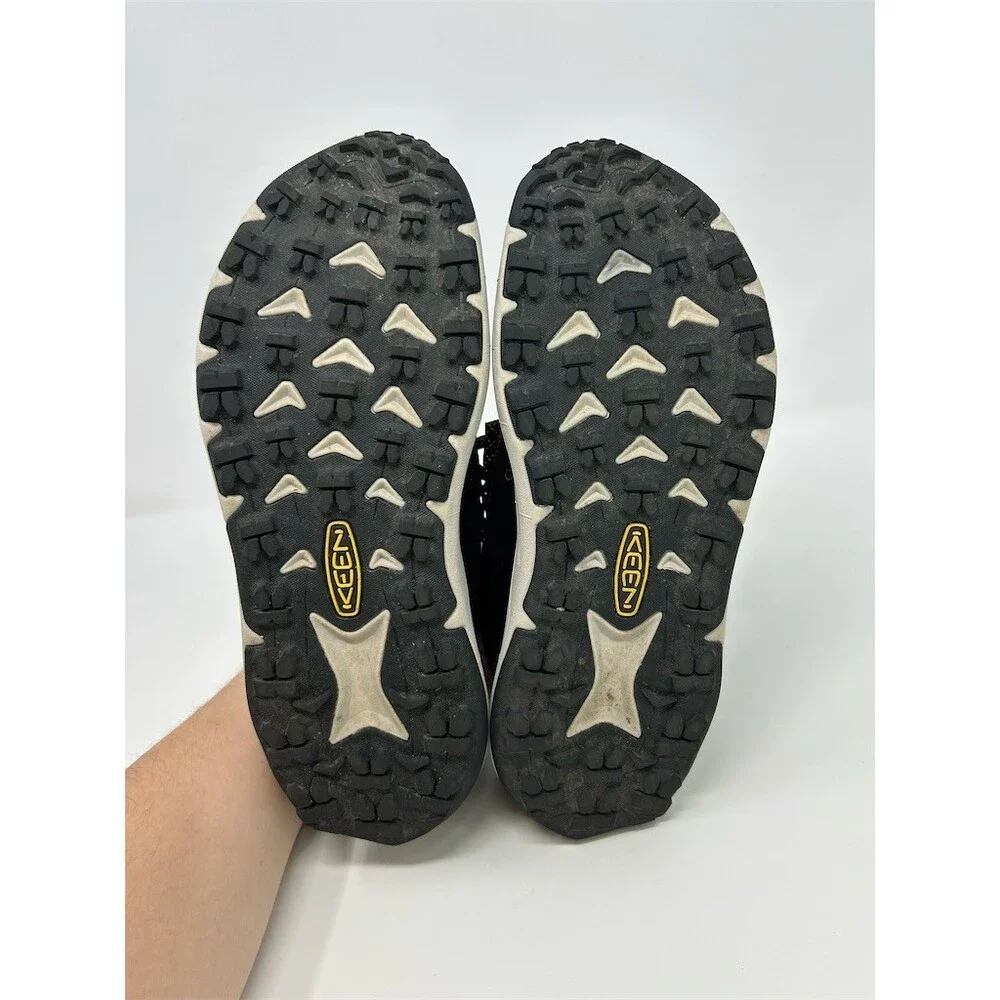KEEN 450 Dirt Waterproof Trail Hiking Shoes Black Low Top Lace Up Size 7.5
